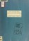 Cover of: Boston's development program: policies on cultural centers and institutions: a background paper prepared for the cultural foundation of Boston, inc