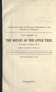 Cover of: The botany of the apple tree