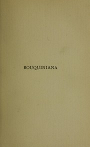 Cover of: Bouquiniana by Bernard Henri Gausseron