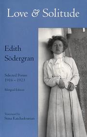 Cover of: Love & solitude by Edith Södergran