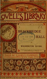 Cover of: Bracebridge hall by Washington Irving