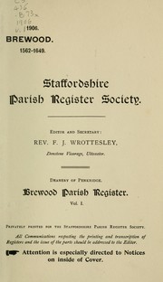 Cover of: Brewood parish register