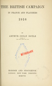 Cover of: The British campaign in France and Flanders, 1916