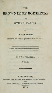 Cover of: The brownie of Bodsbeck by James Hogg