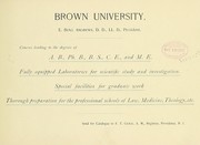 Cover of: Brown University. by Locke, Edwin Allen