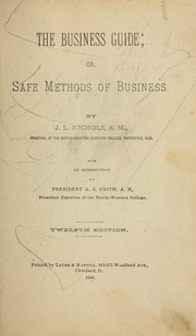 Cover of: The business guide: or, Safe methods of business