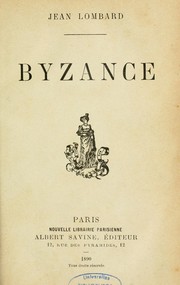 Cover of: Byzance