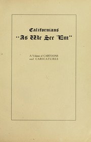 Cover of: Californians "as we see 'em;" by 