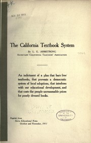 Front cover of The California textbook system by Leroy E. Armstrong