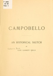 Cover of: Campobello: an historical sketch