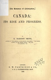 Cover of: Canada: its rise and progress