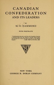 Cover of: Canadian confederation and its leaders