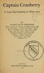 Cover of: Captain Cranberry | Gladys Ruth Bridgham