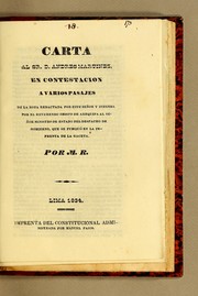 Carta al Sr. D. Andres Martinez, en contestacion a varios pasajes by Manuel Ros