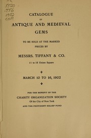 Cover of: Catalogue of antique and medieval gems | Tiffany and Company