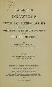 Cover of: Catalogue of drawings by Dutch and Flemish artists preserved in the Department of Prints and Drawings in the British Museum by British Museum