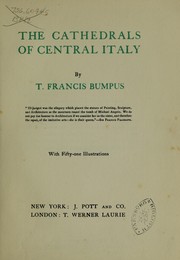 Cover of: The cathedrals of central Italy