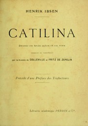 Cover of: Catilina by Henrik Ibsen