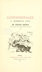 Cover of: Catoninetales by William James Linton, William James Linton