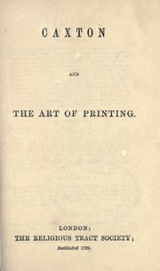Cover of: Caxton and the art of printing