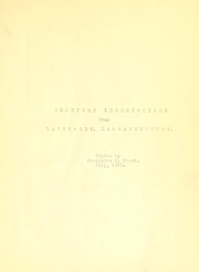 Cover of: Cemetery inscriptions from Lanesboro, Massachusetts by Josephine C. Frost