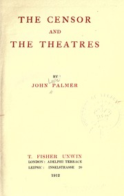 Cover of: The censor and the theatres