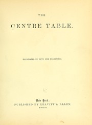 Cover of: The Centre table. | 