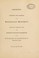 Cover of: Ceremonies attending the unveiling of the Washington monument in Fairmount Park and presented to the city of Philadelphia by the state Society of the Cincinnati of Pennsylvania Saturday, May 15th, 1897
