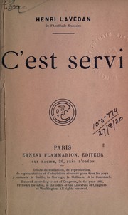 Cover of: C'est servi