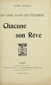 Cover of: Chacune son rêve