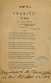 Cover of: Charity: a poem