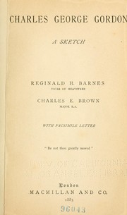 Cover of: Charles George Gordon by Reginald Henry Barnes