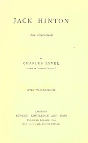 Cover of: [Charles Lever's novels
