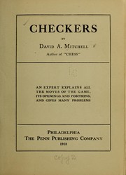 Checkers by David Andrew Mitchell, David A. Mitchell, David Andrew 1883- Mitchell, David Andrew Mitchell