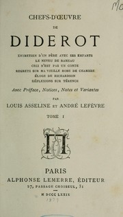 Cover of: Chefs d'oeuvre de Diderot by Denis Diderot