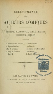 Cover of: Chefs-d'oeuvre des auteurs comiques by 