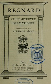 Cover of: Chefs-d'oeuvre dramatiques
