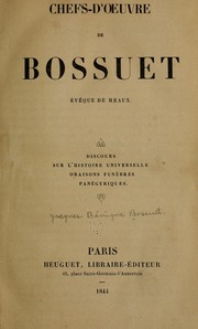 Cover of: Chefs-d'œuvre de Bossuet ...