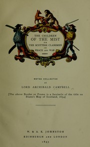 Cover of: The children of the mist by Campbell, Archibald Lord