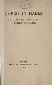 Cover of: Christ in Hades, and other poems