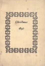 Cover of: Christmas, 1897 by Robert Seymour Bridges