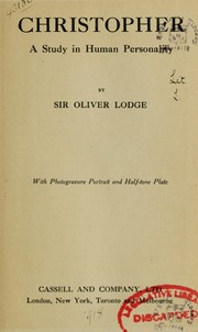 Christopher by Oliver Lodge