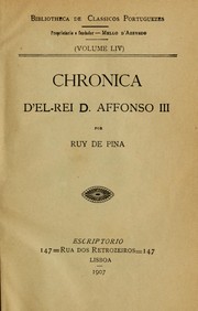 Cover of: Chronica d'el-rei D. Affonso III
