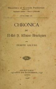 Cover of: Chronica de el-rei D. Affonso Henriques