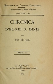 Chronica d'el-rei D. Diniz by Rui de Pina