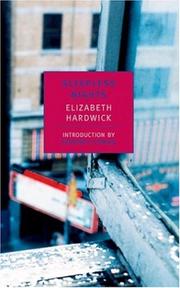Cover of: Sleepless nights by Elizabeth Hardwick ; introduction by Geoffrey O'Brien.