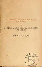 Cover of: Chronicles of the reigns of Stephen, Henry II., and Richard I