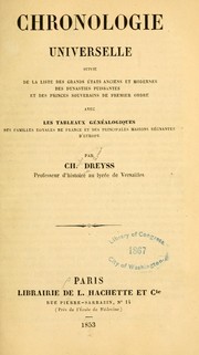 Chronologie universelle by Charles Louis Dreyss