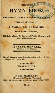 Church hymn book (1816 edition) | Open Library