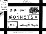 Cover of: A bouquet of sonnets for thoughtful moments